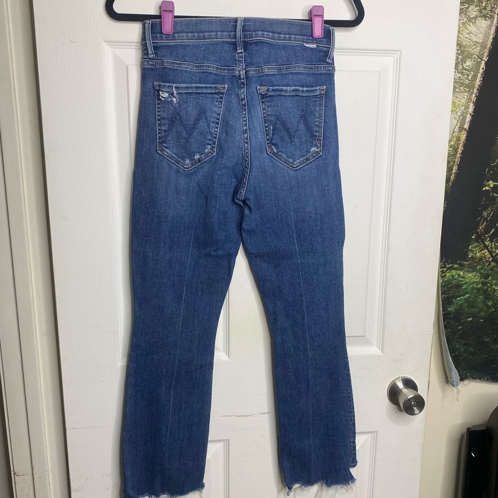 MOTHER Straight Leg Blue Jeans